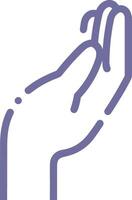 Hand icon symbol image illustration vector