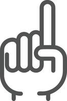 Hand icon symbol image illustration vector