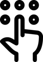 Hand icon symbol image illustration vector