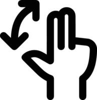 Hand icon symbol image illustration vector