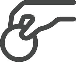 Hand icon symbol image illustration vector