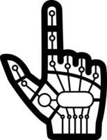 Hand icon symbol image illustration vector