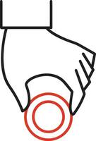 Hand icon symbol image illustration vector