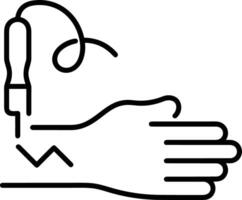 Hand icon symbol image illustration vector