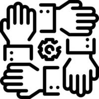 Hand icon symbol image illustration vector