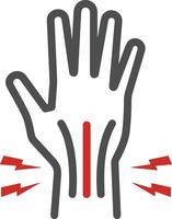 Hand icon symbol image illustration vector
