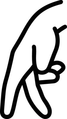 Hand icon symbol image illustration