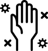 Hand icon symbol image illustration vector