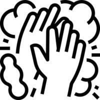 Hand icon symbol image illustration vector