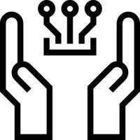 Hand icon symbol image illustration vector