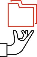 Hand icon symbol image illustration vector
