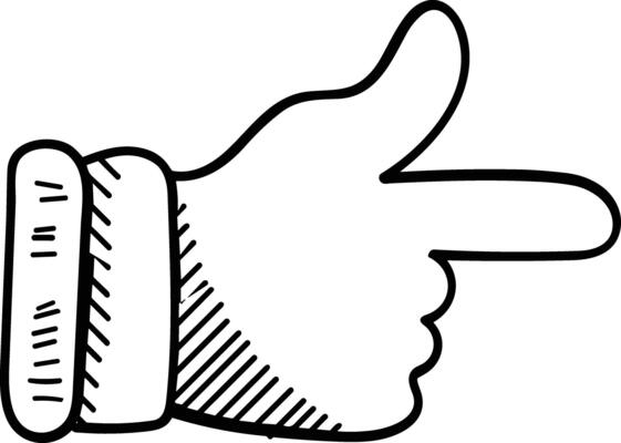 Hand icon symbol image illustration