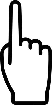Hand icon symbol image illustration
