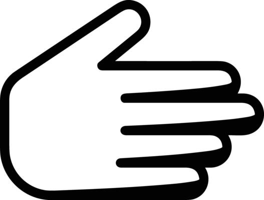 Hand icon symbol image illustration