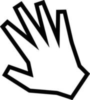 Hand icon symbol image illustration vector