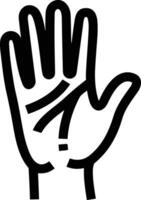 Hand icon symbol image illustration vector
