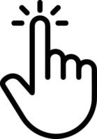 Hand icon symbol image illustration vector