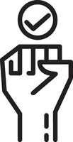 Hand icon symbol image illustration vector