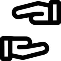 Hand icon symbol image illustration vector