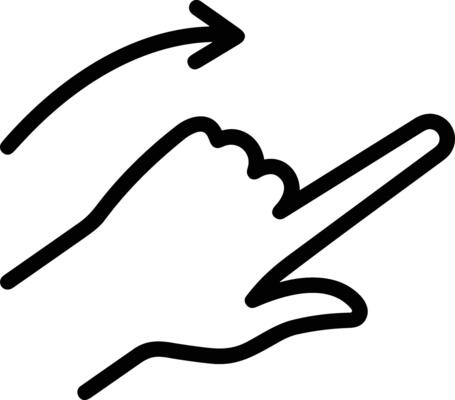 Hand icon symbol image illustration