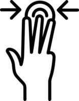 Hand icon symbol image illustration vector