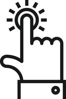 Hand icon symbol image illustration vector
