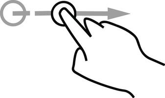 Hand icon symbol image illustration vector