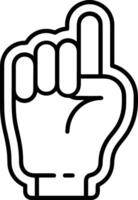 Hand icon symbol image illustration vector