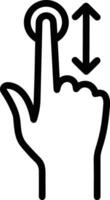 Hand icon symbol image illustration vector