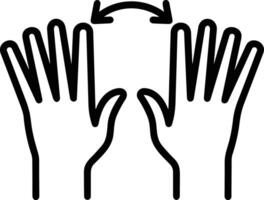 Hand icon symbol image illustration vector