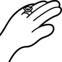 Hand icon symbol image illustration vector