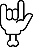 Hand icon symbol image illustration vector