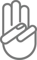 Hand icon symbol image illustration vector