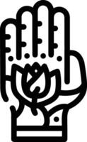Hand icon symbol image illustration vector