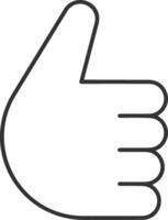 Hand icon symbol image illustration vector