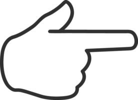 Hand icon symbol image illustration vector