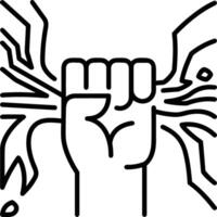 Hand icon symbol image illustration vector