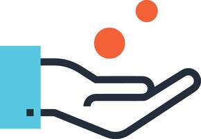 Hand icon symbol image illustration vector