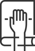 Hand icon symbol image illustration vector