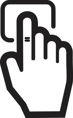 Hand icon symbol image illustration