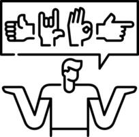 Hand icon symbol image illustration vector
