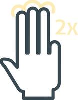 Hand icon symbol image illustration vector