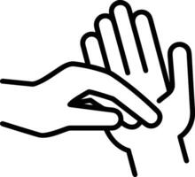 Hand icon symbol image illustration vector
