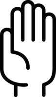 Hand icon symbol image illustration vector