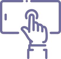 Hand icon symbol image illustration vector
