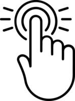 Hand icon symbol image illustration vector