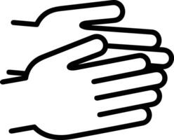 Hand icon symbol image illustration vector