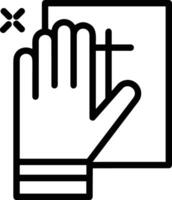 Hand icon symbol image illustration vector