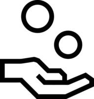 Hand icon symbol image illustration vector