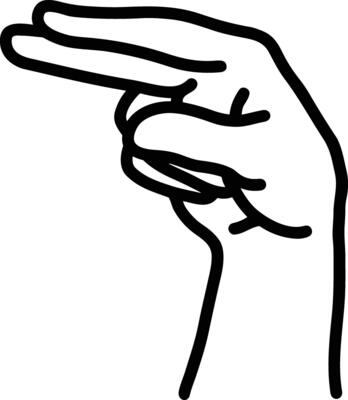 Hand icon symbol image illustration